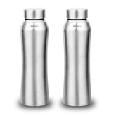 Montavo by FnS Oasis Stainless Steel Water Bottle Set of 2 (Capacity 1 ltr)